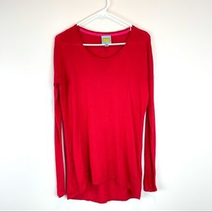 C&C California Sweater Small Cashmere Red Knit